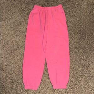 🖤HOLLISTER SOLID PINK JOGGERS SIZE S🖤